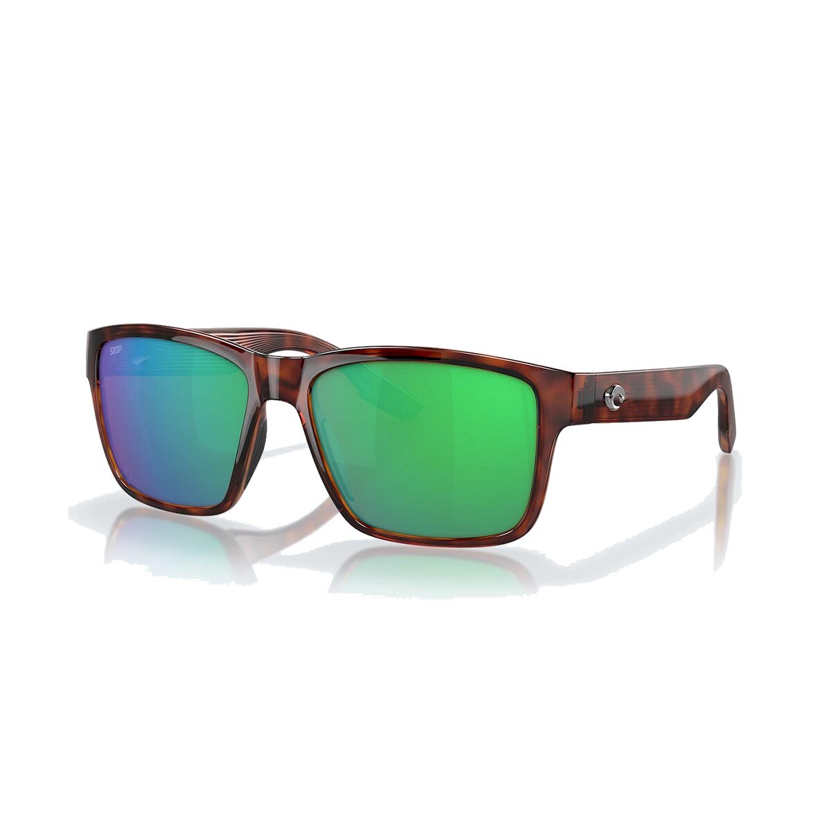 Costa Paunch Sunglasses Polarized in Tortoise with Green Mirror 580P